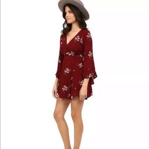 Free People Maroon Jasmine Dress